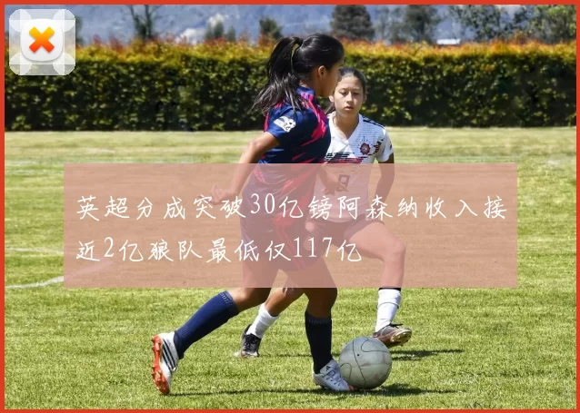 英超分成突破30亿镑阿森纳收入接近2亿狼队最低仅117亿